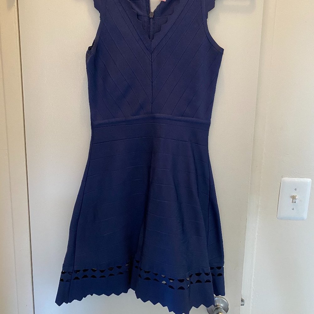 Navy Blue Bandage dress